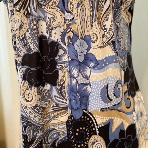 Womens Tops Summer Short Sleeve Casual Loose Blouse Fashion Round Neck Size L - Picture 3 of 13